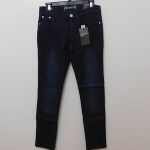 𝅺reward Dark Wash Stitched Pocket Denim Jeans - 27